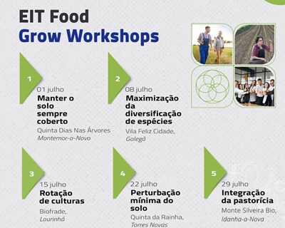 EIT Food Grow Workshops: estão abertas as inscrições para workshops de agricultura regenerativa