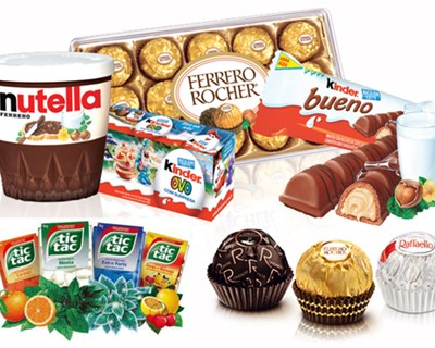 Ferrero: Objetivo passa pelas embalagens serem 100% reutilizáveis, recicláveis ou compostáveis em 2025