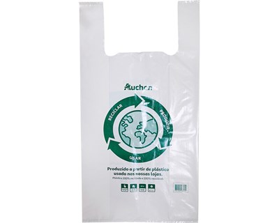 Auchan lança serviço de devolução de sacos de plástico em compras online