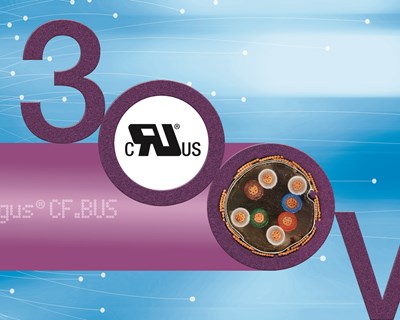 Cabos bus chainflex com aprovação UL de 300V para maior redução de custos