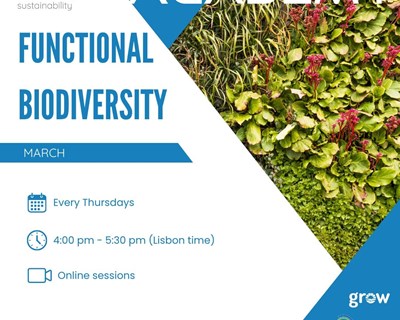 Em março, o Food4Sustainability apresenta o ciclo de webinars em Biodiversidade Funcional