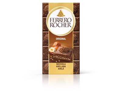 Ferrero Rocher lança nova imagem das suas barras de chocolate premium