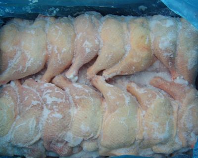 França: 19% dos frangos congelados excedem conteúdo de água permitido