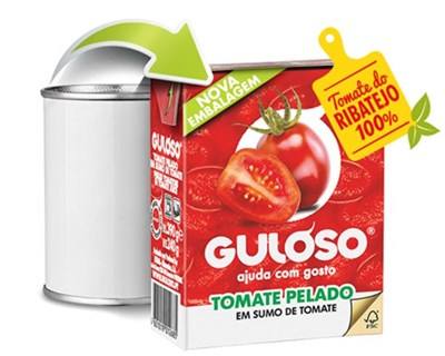 Guloso lança tomate pelado inteiro na embalagem Tetra Recart®