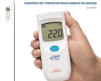 Hanna Instruments Portugal apresenta novo Termómetro termístor com sonda em aço inox com um metro para fabrico de cerveja