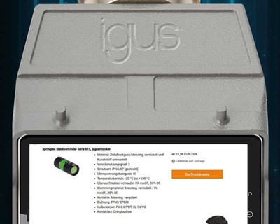 igus expande os seus serviços com loja online de conetores