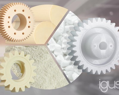 Impressas, maquinadas e agora também injetadas: rodas dentadas em polímeros resistentes ao desgaste da igus