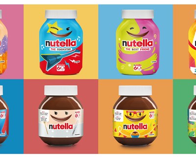 Nutella celebra o seu 60º aniversário com uma nova edição limitada dos seus icónicos frascos
