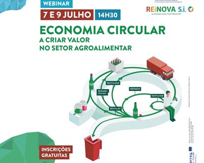 Webinars abordam a economia circular e o setor agroalimentar