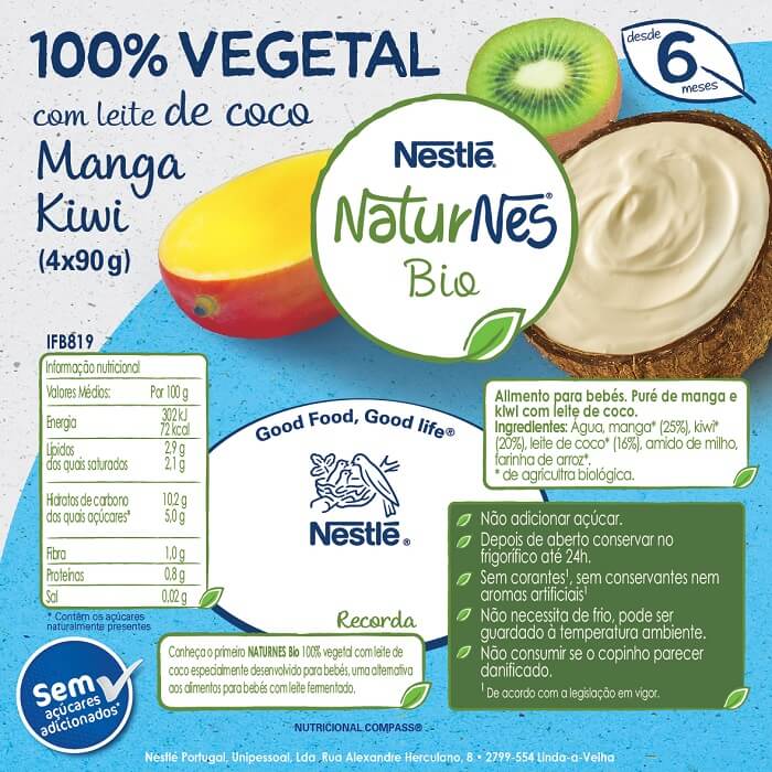 NATURNES Bio Leite de coco 100% vegetal